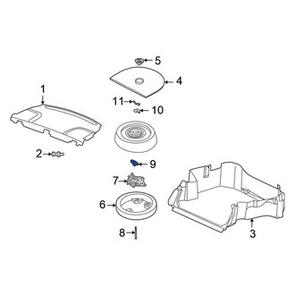 Chrysler OE - Spare Tire Nut