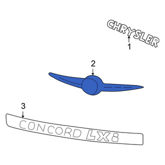 Chrysler OE - Rear Deck Lid Emblem