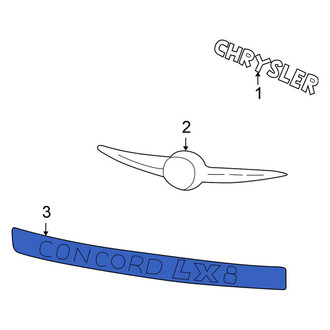 Chrysler OE - Rear Deck Lid Emblem