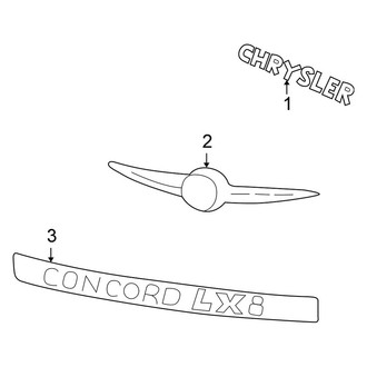 Chrysler OE - Trunk Lid - Exterior Trim