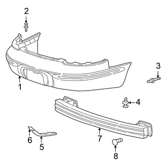 Chrysler OE - Rear Bumper - Bumper & Components