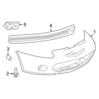 Chrysler OE - Front Bumper & Grille - Bumper & Components (Sedan JR Body Code)