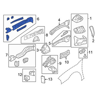 Chrysler OE - Front Right Frame Side Member Assembly