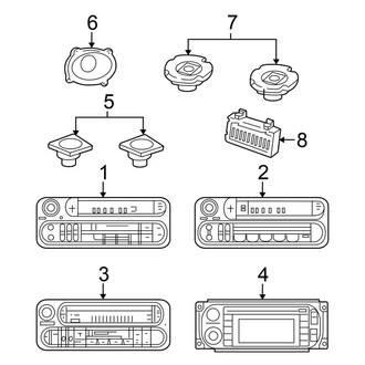 Chrysler OE - Instrument Panel - Sound System (Sedan JR Body Code)