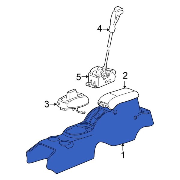Chrysler OE RE921DVAG Center Center Console