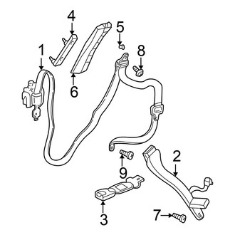 Chrysler OE - Restraint Systems - Front Seat Belts (Sedan)