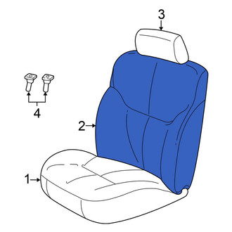 Chrysler OE - Front Right Seat Back Assembly