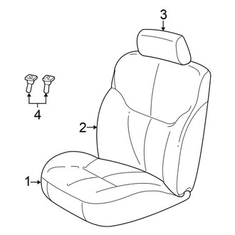 Chrysler OE - Seats & Tracks - Front Seat Components (Sedan)