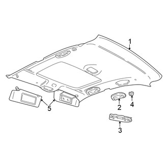 Chrysler OE - Roof - Interior Trim (Sedan JR Body Code)