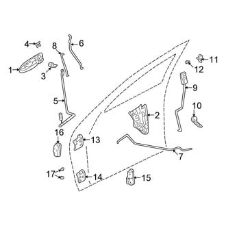 Chrysler OE - Front Door - Lock & Hardware (Sedan JR Body Code)