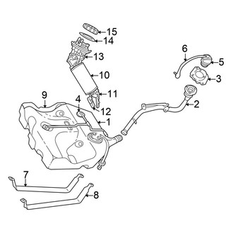 Chrysler OE - Fuel System Components (Sedan JR Body Code)