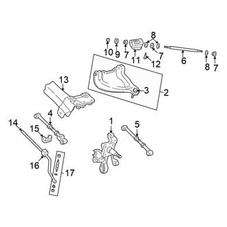 Chrysler OE - Rear Suspension - Suspension Components (Sedan JR Body Code)
