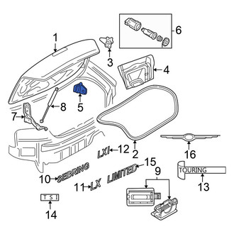 Chrysler OE - Rear Deck Lid Striker