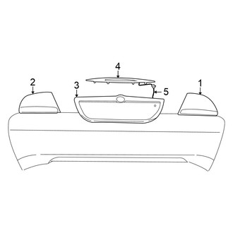 Chrysler OE - Rear Lamps - High Mount Lamps (Sedan JR Body Code)