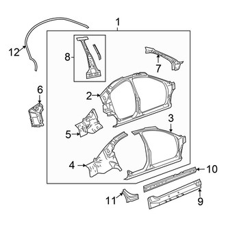 Chrysler OE - Pillars, Rocker & Floor - Uniside (Sedan JR Body Code)