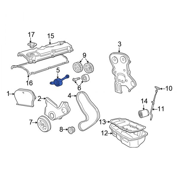 Engine Timing Belt Tensioner