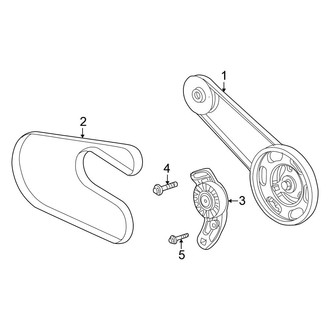 Chrysler OE - Cooling - Belts & Pulleys (Sedan)