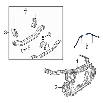 Chrysler OE - Right Radiator Support Panel Reinforcement