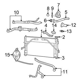 Chrysler OE - Cooling - Radiator & Components (Sedan)