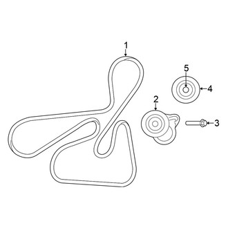 Chrysler OE - Cooling - Belts & Pulleys (2.4L)
