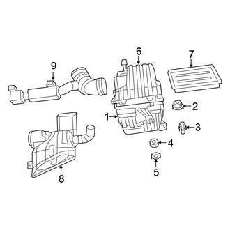 Chrysler OE - Engine / Transaxle - Air Intake (Sedan 2.7L)