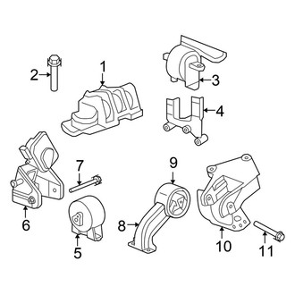 Chrysler OE - Engine / Transaxle - Engine & Transmission Mounting (Sedan 2.7L)