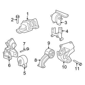 Chrysler OE - Engine / Transaxle - Engine & Transmission Mounting (Sedan 3.5L)