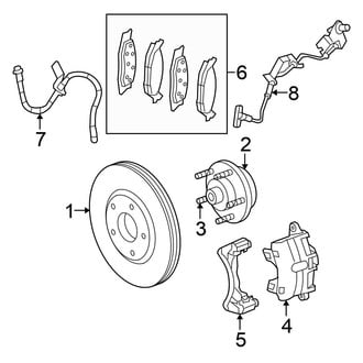 Chrysler OE - Front Suspension - Brake Components (Sedan)