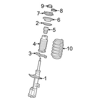 Chrysler OE - Front Suspension - Struts & Components (Sedan)