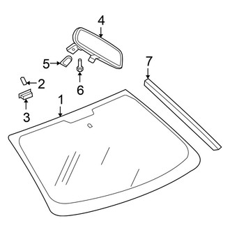 Chrysler OE - Windshield - Glass (Sedan)