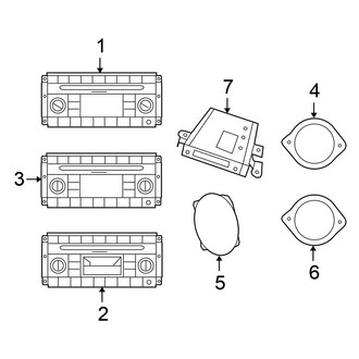 Chrysler OE - Instrument Panel - Sound System (Sedan)