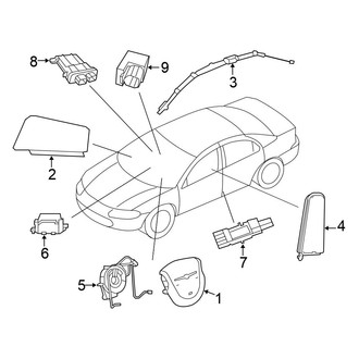 Chrysler OE - Restraint Systems - Air Bag Components (Sedan)