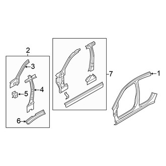 Chrysler OE - Pillars, Rocker & Floor - Aperture Panel (Sedan)