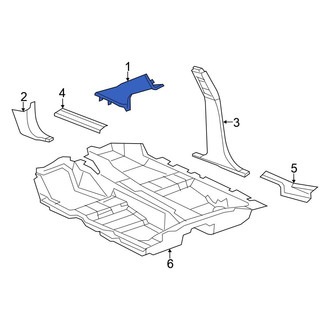 Chrysler OE - Left Body A-Pillar Trim Panel