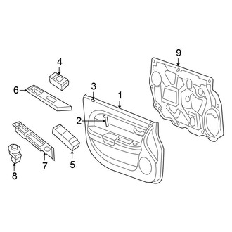 Chrysler OE - Front Door - Interior Trim (Sedan)