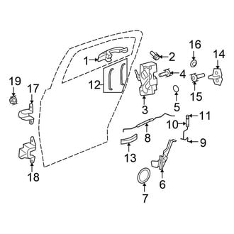 Chrysler OE - Rear Door - Lock & Hardware (Sedan)