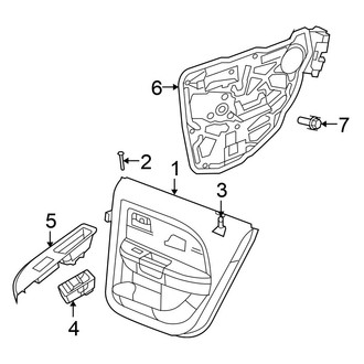 Chrysler OE - Rear Door - Interior Trim (Sedan)