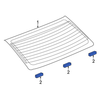Chrysler OE - Back Glass Spacer