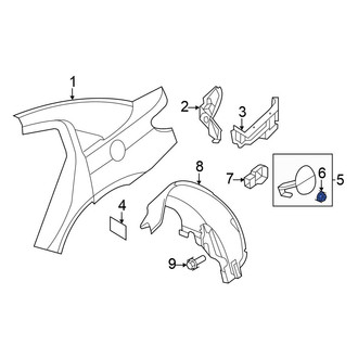 Chrysler OE - Fuel Door Bumper