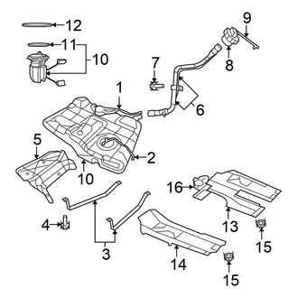 Chrysler OE - Fuel System Components (Sedan)