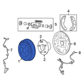 Chrysler OE - Rear Brake Drum