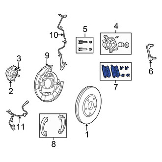 Chrysler OE - Rear Disc Brake Pad Set