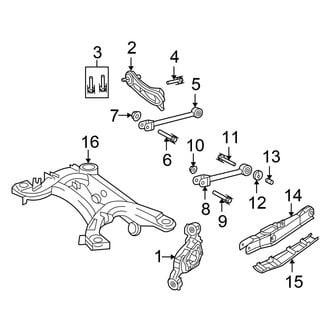 Chrysler OE - Rear Suspension - Suspension Components (Sedan)