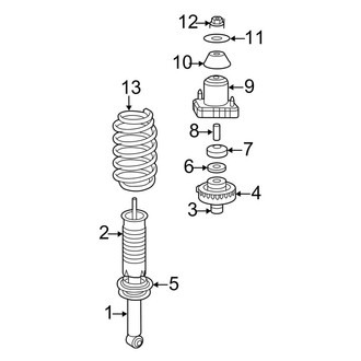 Chrysler OE - Rear Suspension - Shocks & Components (Sedan)