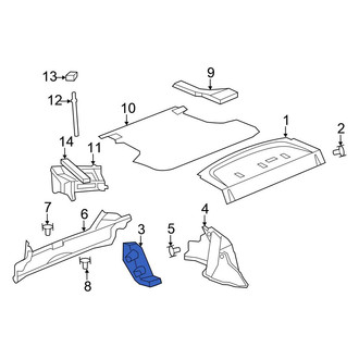 Chrysler OE - Rear Trunk Trim Panel
