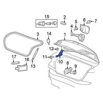 Chrysler OE - Rear Right Deck Lid Hinge