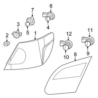 Chrysler OE - Rear Lamps - Tail Lamps (Sedan)