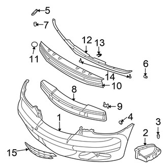 Chrysler OE - Front Bumper - Bumper & Components