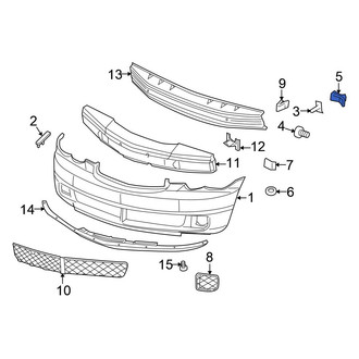 Chrysler OE - Front Jack Plug Cover Clip Nut