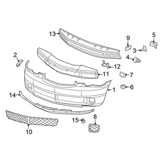 Chrysler OE - Front Bumper - Bumper & Components (Wagon)